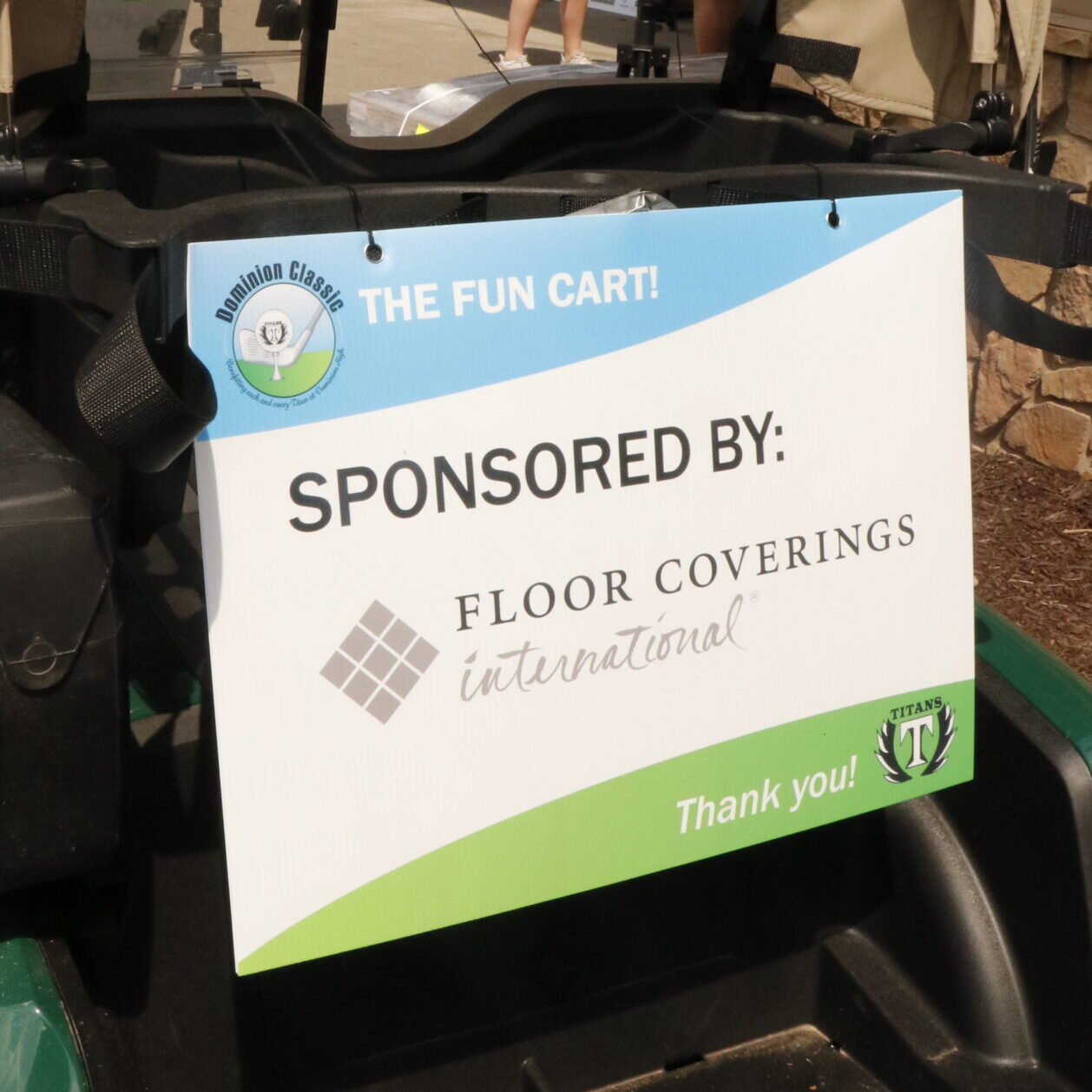 Golf Cart Card Sponsor
